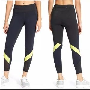 Athleta Blue Colorblock Spliced Sonar Leggings S